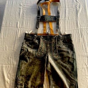 Traditional Bavarian leather trousers